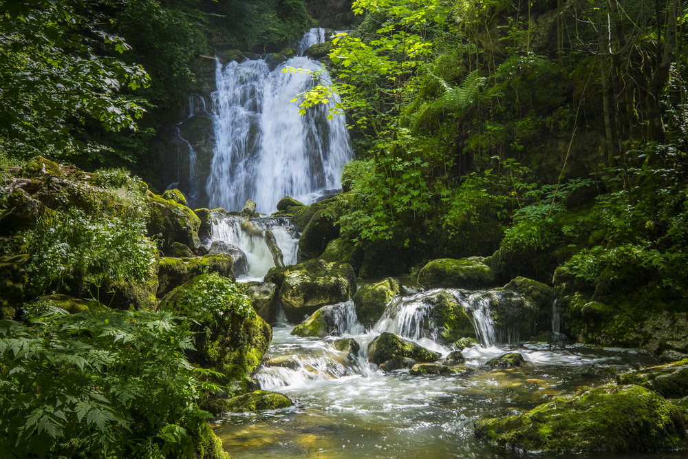 A,Hidden,Waterfall,Near,Saint claude.