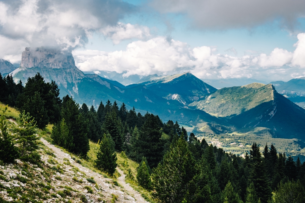 View,Of,Mont,Aiguille,In,The,Vercors,From,The,Alpine