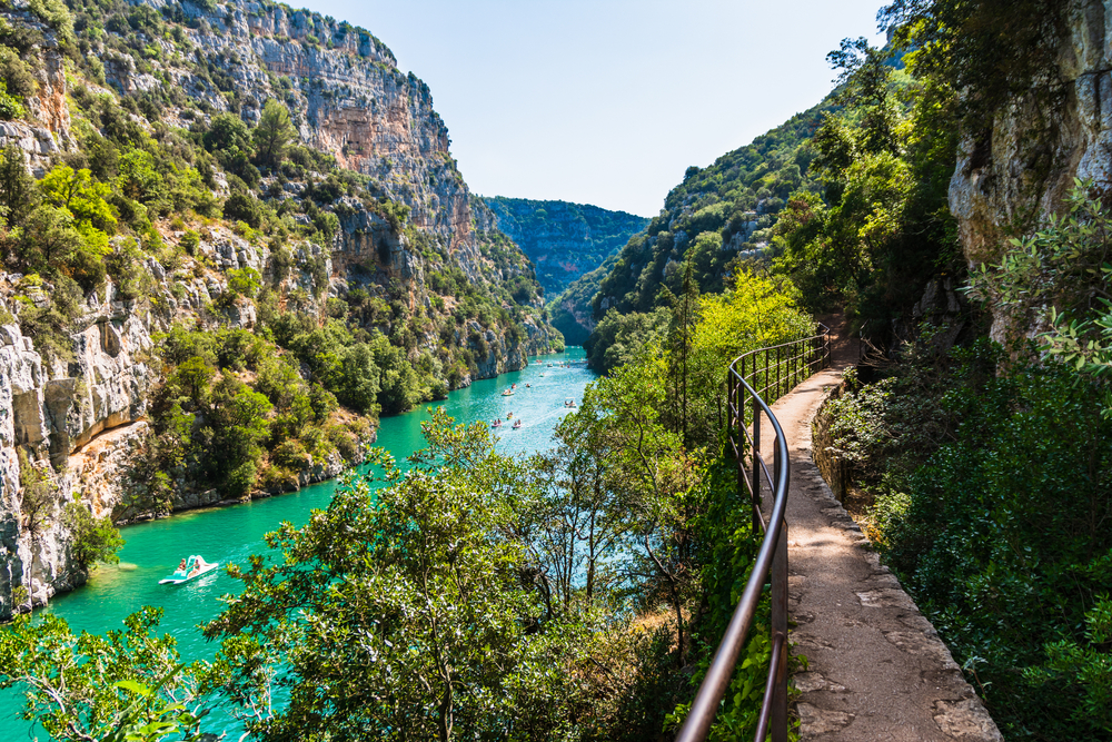 Sentier,Du,Garde,Canal,,Quinson,,Verdon,Lower,Gorge,,Lake,Sainte