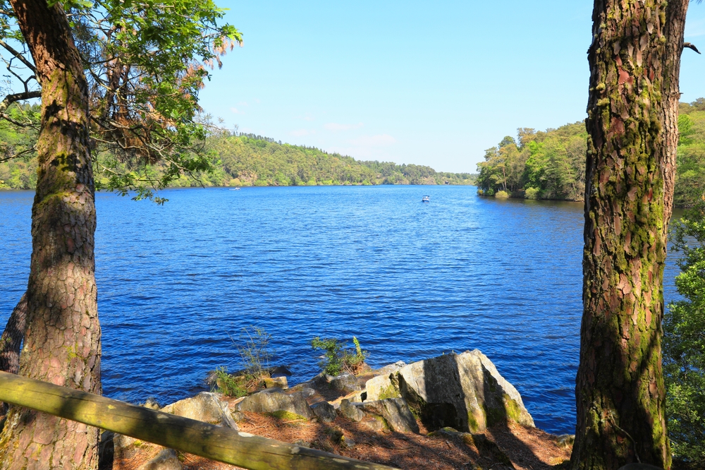 Lake,Guerlédan,In,Morbihan,And,Côtes,D'armor,,Bretagne,,France