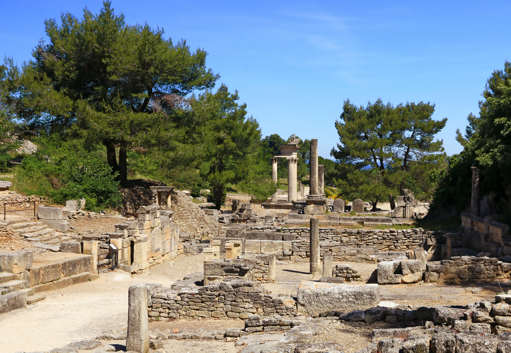 Roman,Remains,Of,The,Glanum,Site,In,Saint rémy,De,Provence
