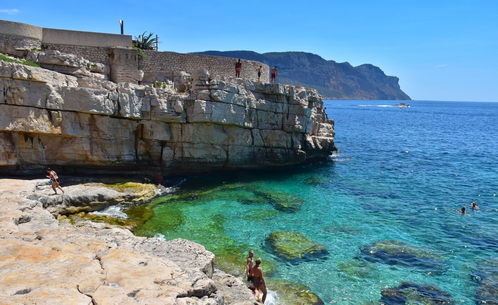 Calanque,De,Port,Miou,,France, ,July,8,2022:,Plage