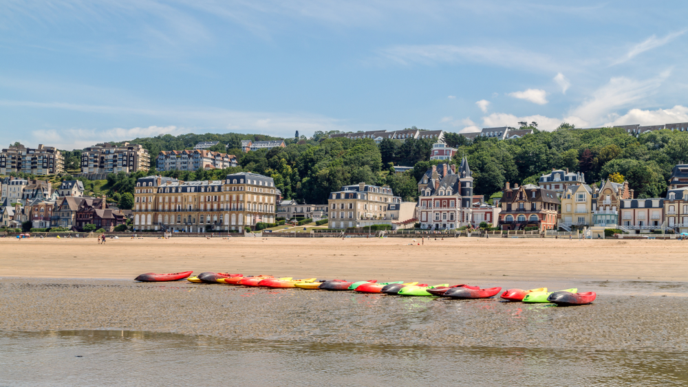 Panoramic,View,Of,Trouville,Coastline,With,Typical,Norman,Architecture,Luxury
