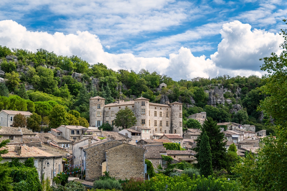 The,Characteristic,Village,Of,Vogüé,Is,A,Commune,In,The