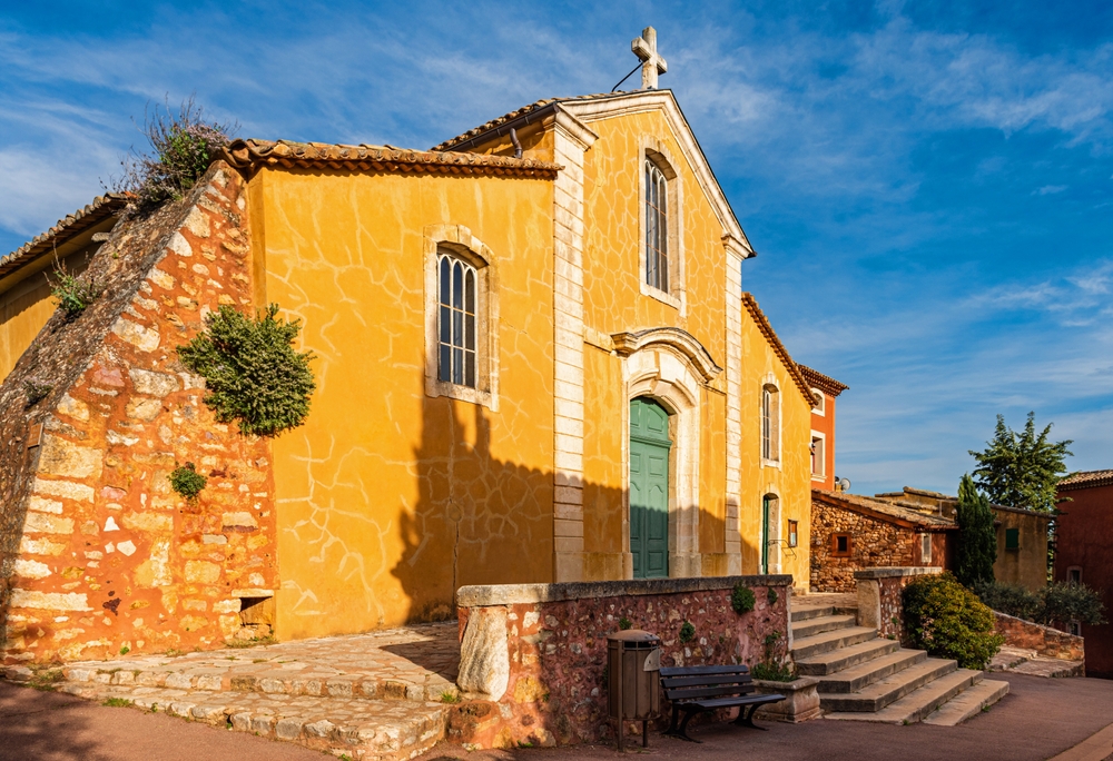 Saint michel,Church,Of,Roussillon,In,The,Luberon,Valley,In,Provence,