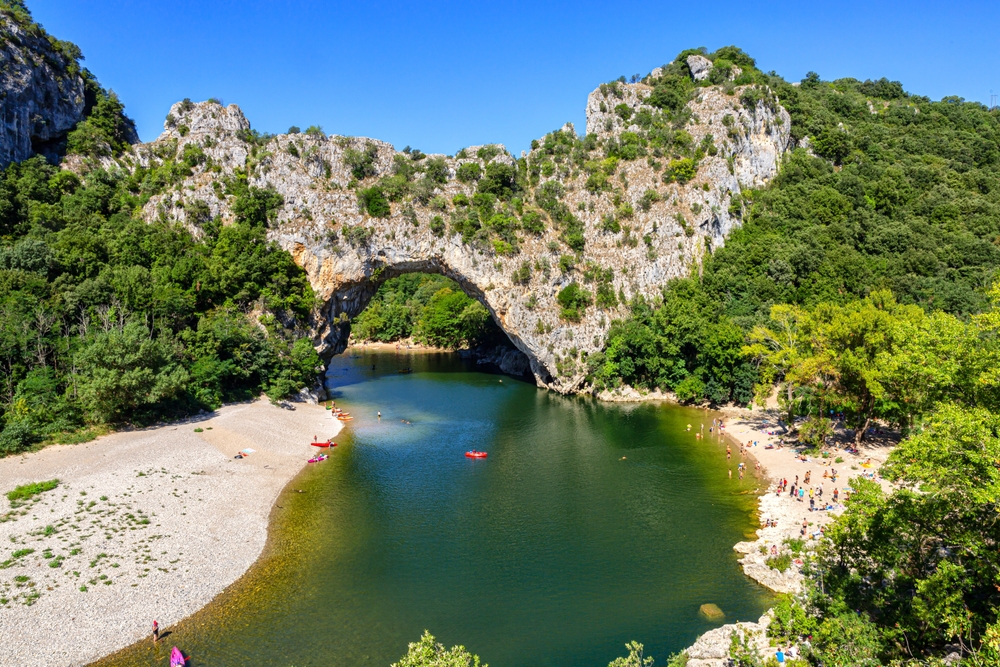 The,Incredible,Pont,D'arc,On,The,Ardèche,River,,France