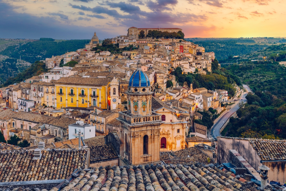 View,Of,Ragusa,(ragusa,Ibla),,Unesco,Heritage,Town,On,Italian
