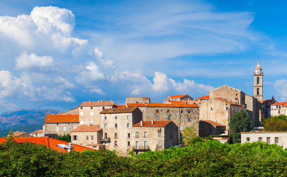 Sartene,Town,Summer,Landscape,,South,Corsica,,France