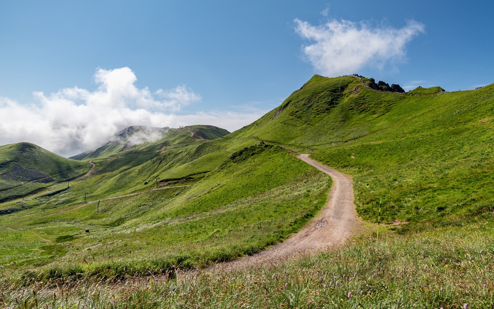 Natural,Path,Leading,To,The,Puy,De,Sancy,,Highest,Mountain