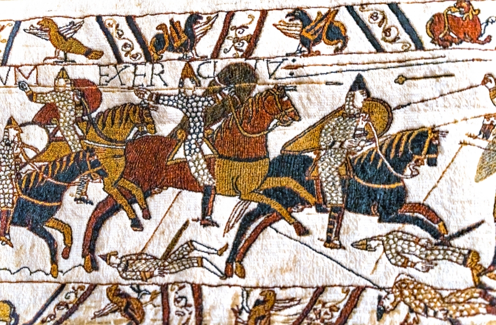 Bayeux,Tapestry,,Bayeux,,Normandy,,France.,Created,11th,Century,After,Battle