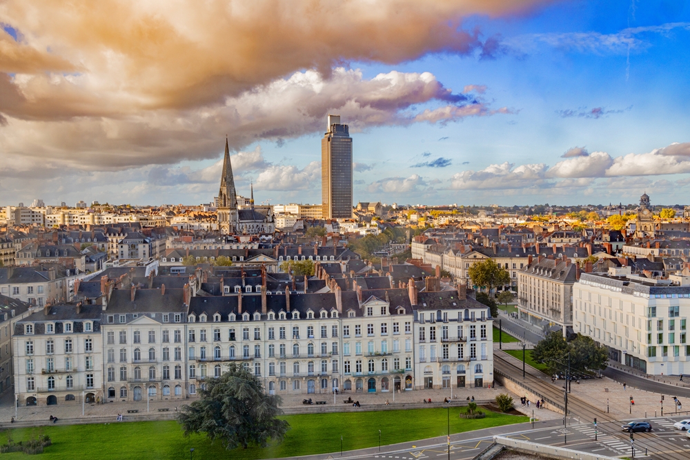 Nantes,City,On,Loire,River,In,West,Part,Of,France