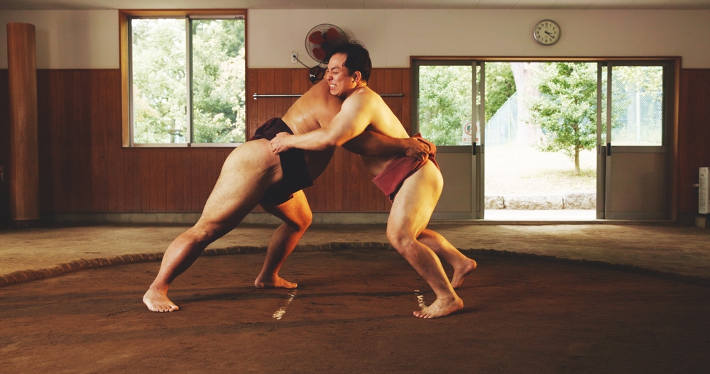 Combat,,Fitness,Or,Sumo,Wrestling,With,Men,In,Dohyo,For