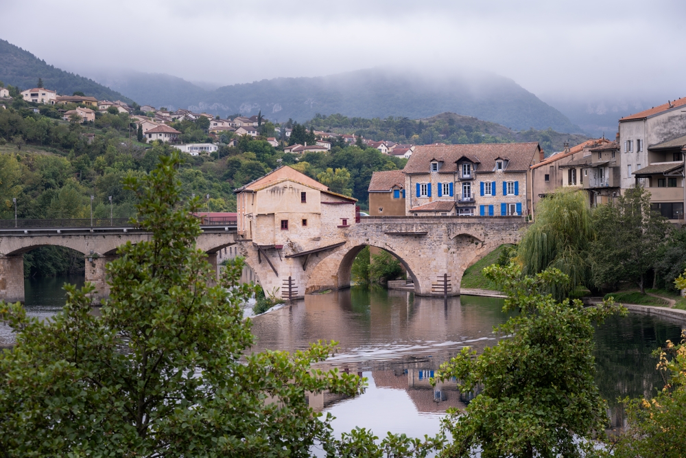 Millau,,What,Is,Left,Of,The,Pont,Vieux,(old,Bridge)