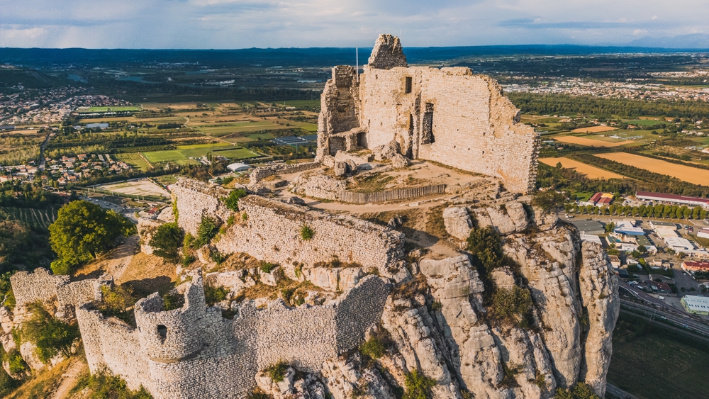 Panoramic,View,Of,Castle,De,Crussol, ,In,The,Commune