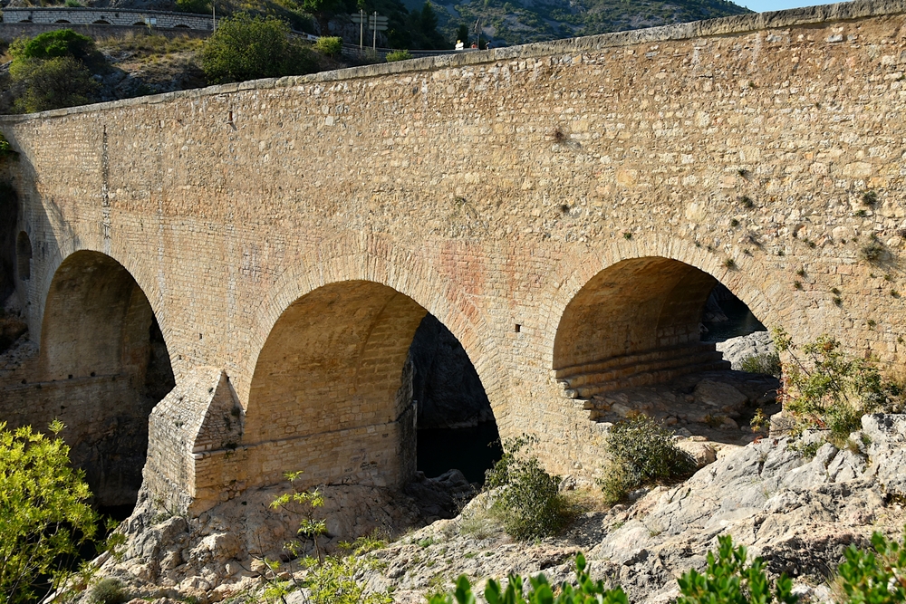 The,Bridge,Over,The,River,Hérault,Near,Saint guilhem le désert,Called,Devil's
