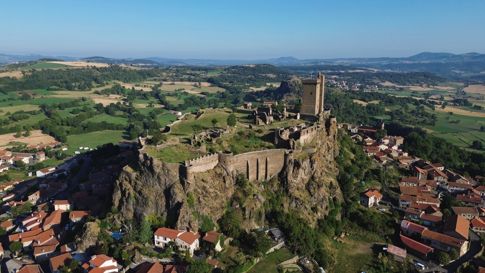 Drone,Photo,Polignac,Fortress,France,Europe