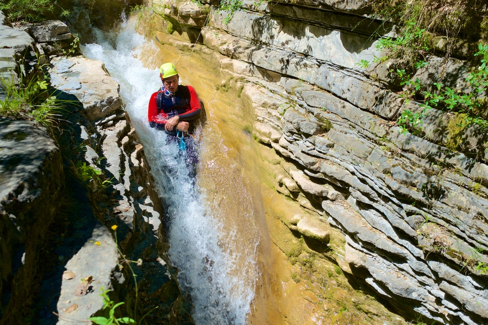 Canyoning,In,Forco,Canyon,,Otal,Glera,,Huesca,Province,,Aragon,,In