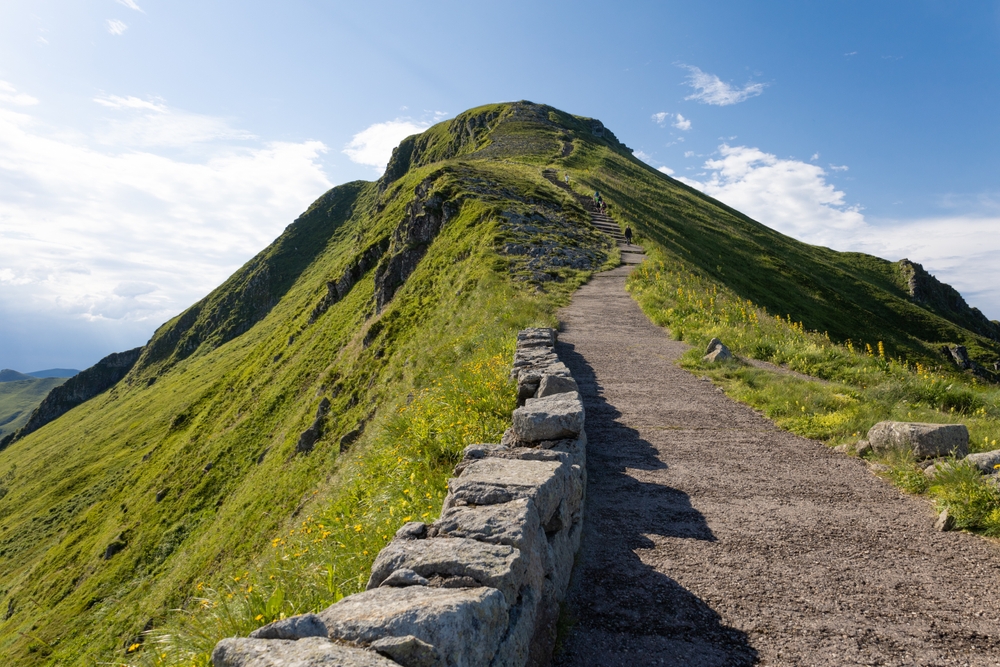 Ascent,Of,Puy,Mary,In,Cantal,From,The,Pas,De